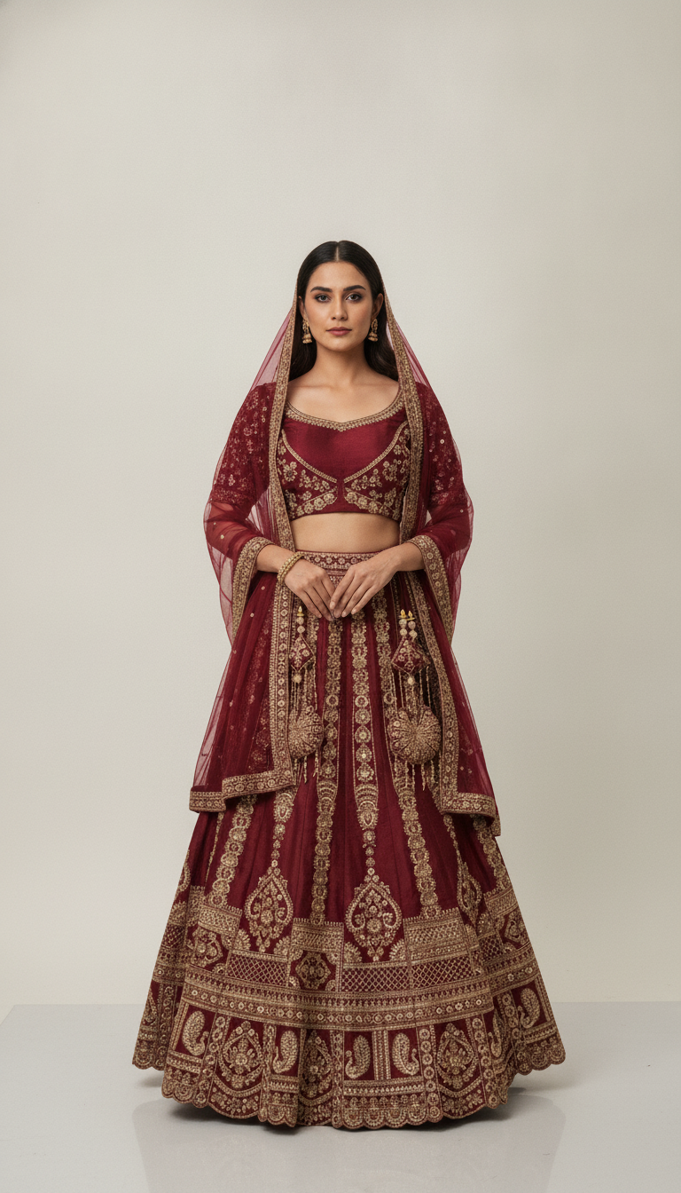 LEHENGAS LADIES 2 DUPATTA